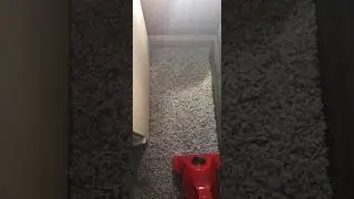 Vac time. Dirt Devil handvac 1994 .view cleaning  and demonstration on a carpet that hasn't cleaned.