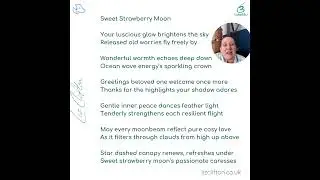 Strawberry full moon energy vibes poem reading #poetryreading #poetry #poemrecitation #poetryshort