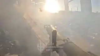 Helmet Cam: Russian Volunteer Corps Fighter firing RPO-A Shmel rocket-assisted thermobaric weapon