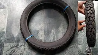 Upgraded Rear Tyre of Bullet 350