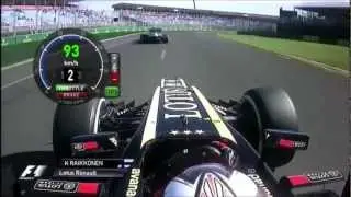 F1 2013 Kimi Raikk&ouml;nen onboard at Australia (FP2) [PURE SOUND]