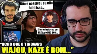 BOMBA! Takeshi comenta FALA POLÊMICA do TINOWNS sobre KAZE! Revolta foi MAL INTERPRETADO!