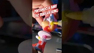 🎨 Pintando a AMY do Burger King | Cole&ccedil;&atilde;o Sonic the Hedgehog #shorts