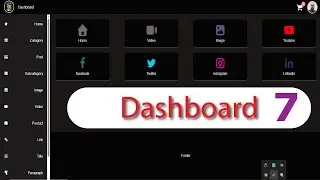 How to Dashboard Design responsive HTML CSS JavaScript 