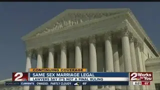Same sex marriage legal