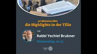 30Minuten &uuml;ber die Highlights in der Tfila mit Rabbi Brukner 15.12.22