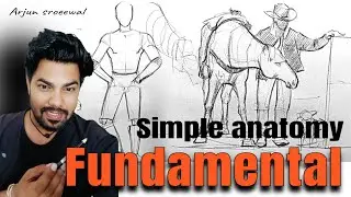 Simple anatomy Fundamental tutorial for beginners || figure drawing tutorial ||anatomy drawing ||