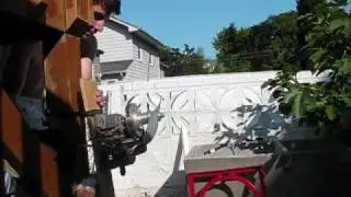 My Quatra 52cc Gas engine finally hand starts