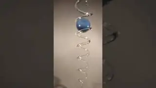 Feng Shui Kugel Spirale hellblau