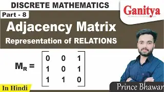 Matrix representation of relation | Adjacency Matrix | Discrete Mathematics