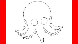 How To Draw Octopus From Roblox Adopt Me - Step By Step Drawing