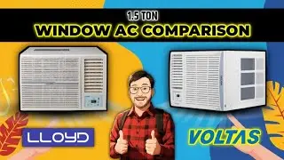 COMPARISON: VOLTAS (Vectra Pearl) vs LLOYD (GlW18C3YWSEW/XWSE) 1.5 Ton Window AC + Winner⚡
