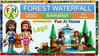 ! FOREST WATERFALL ! Lego Friends - Computer Animated Build 41677 (SNACK Sized) #lego #legofriends