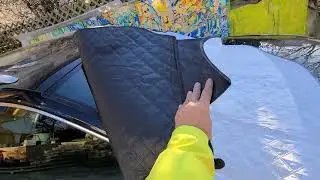 ❄️ Eisfreie Autoscheiben Aussen UND INNEN mit Thermo-Scheibenschutz-Folie