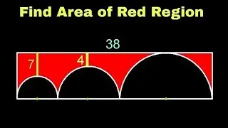 Can You Find Area of the Red Shaded Region ? | Geometry Olympiad Problems 