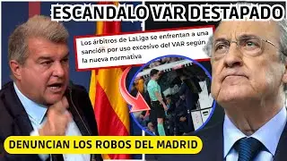 💥 LAPORTA DENUNCIA al MADRID por SUS ROBOS  y SALE A LA LUZ ESCANDALO VAR: SANCIONES por USARLO