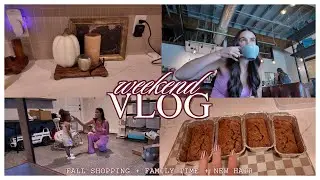 WEEKEND VLOG: fall shopping, family time, new hair