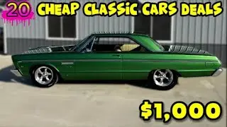 OMG! 20 Classic Cars for Sale CHEAP You WON'T Believe! - Ad Link in Video Description on...