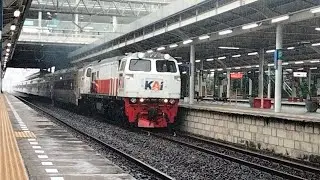 KA Argo Semeru 6A Lokomotif Berdinas CC 206 16 10 SDT & KA Fajar Utama SLO Pembangkit Tua