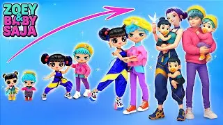 Thợ Săn Quỷ K-Pop: Zoey và Em Bé Saja Lớn Lên! Mẹo Tự Làm Búp Bê LOL OMG