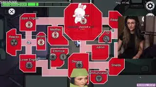 Among Us | Wolfabelle gets caught by Steve with 4 seconds left on kill cooldown