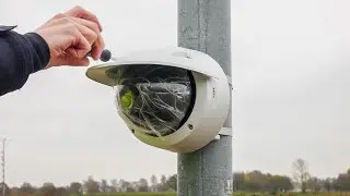 Installation tutorial: AXIS Q3819-PVE installation using AXIS T91B47 Pole Mount