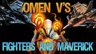 War Commander: Omen V's Fighter & Maverick - 1st Base Test.
