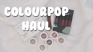 ColourPop Holiday HAUL❤️ Lipsticks & Eyeshadows💄 Swatches