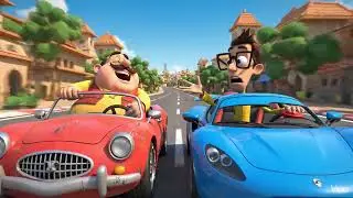 Option 1: Motu Patlu Car Racing (Funny & Energetic)Caption: 