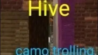 Camo trolling on the Hive (bedrock, minecraft) murder mystery.