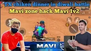 TX chicken dinner in diwali battle | TX 8 kills domination | mavi zone hack | mavi 1v2 #soul #tx