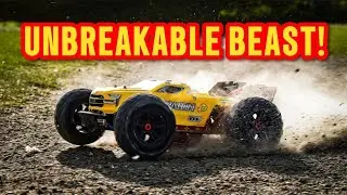 Arrma Kraton 6S with NEW Yellow Unbreakable Body &ndash; Pure RC Bashing Action!