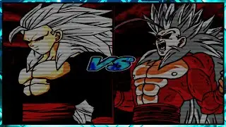 Forma Inicial Vs Forma Final: EVIL GOHAN SSJ5 TEAM VS EVIL GOHAN SSJ5 MYSTIC TEAM - DBZ BT3.