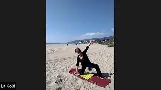 yoga at the beach