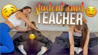 Student and Teacher Yoga Practice Together 4K