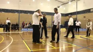Fixed step push hands Australian Championships under 80kg Miciah Guglielmi