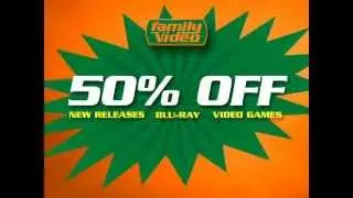 Get 50% Off All Your Rentals at Family Video!