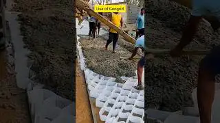 Geogrid: Road Construction Game Changer #shorts #construction