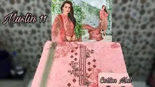 MUSLIN V.11 - (OPEN PIC) - KARACHI LAWN COTTON COLLECTION SUITS - CALL WHATSAPP MAYSA COLLECTIONS