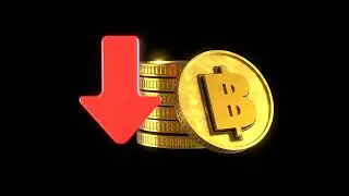 Gold Coins Animation Showing THB Forex & Stock Market Concept