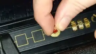Diplomat Attaché case briefcase with key & combination locks & bonus shown with a handcuff attached!