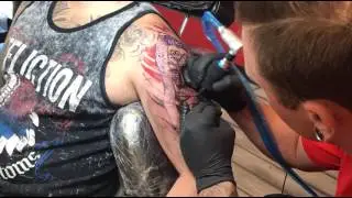 Day of the Dead Tattoo Timelapse by Alex Everett