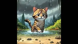A Greedy Cat😵 #trending #youtubeshorts #cartoon