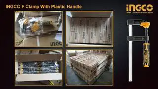 ingco product F Clamp with Plastic Handle