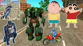 Shinchan And Bo-chan Playing Rope Hero Vice Town | Ayan Star16
