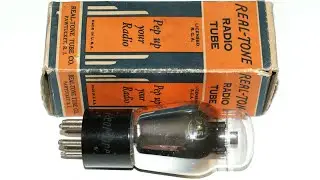 Unboxing A Real-Tone 2A5 Audio Output Pentode Vacuum Tube #UnboxingVintageElectronicComponents