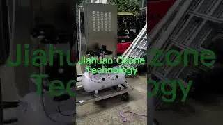 100g/Hr Ozonated Water Machine with 12T/Hr Gas Water Mixing Pump, Oilless Air Compressor