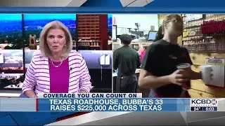Bubba&rsquo;s 33, Texas Roadhouse raise over $200,000 statewide for flood relief support