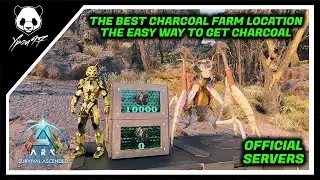 The Best Charcoal Farming Location - The Easy Way To Get Charcoal | ARK: Survival Ascended