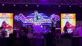 Playback Punjabi Singer Navraj Hans live show | Asian law college Noida freshers | college freshers